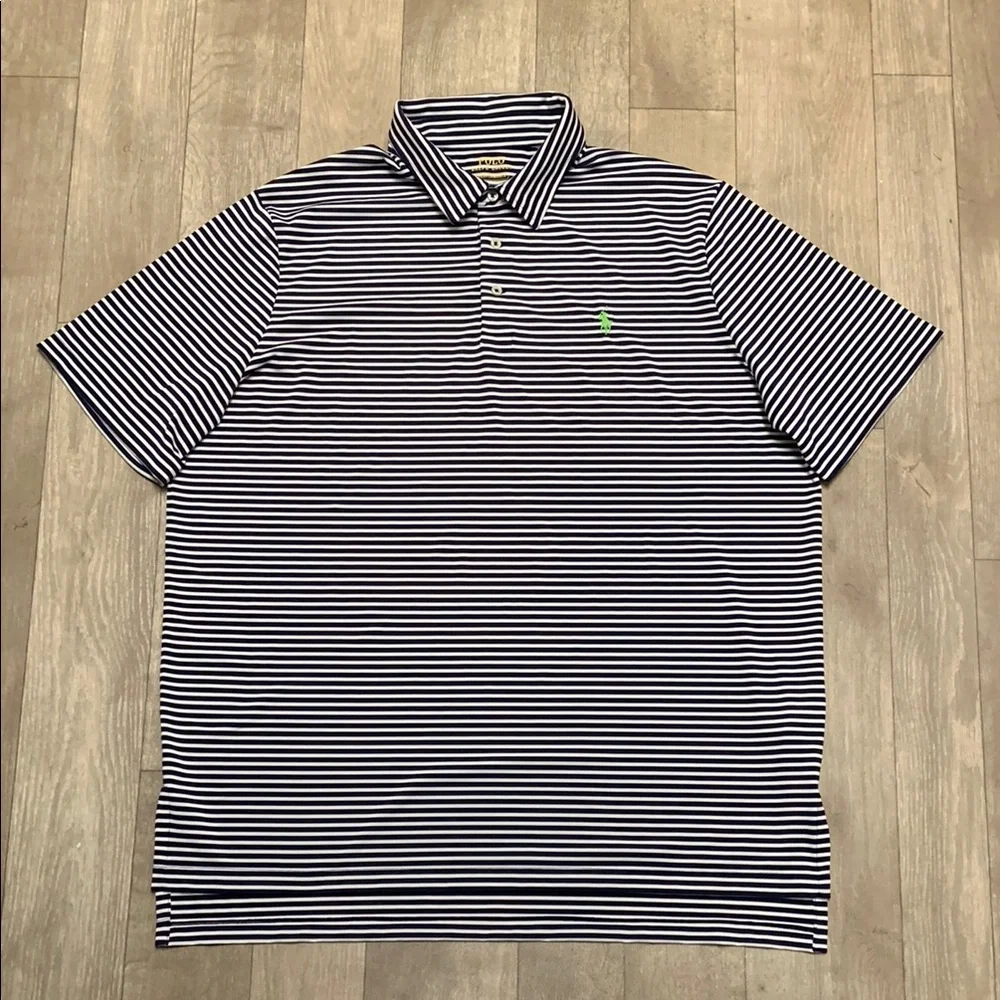 Mens Polo Ralph Lauren Performance Stripe Golf Active Stretch Shirt
